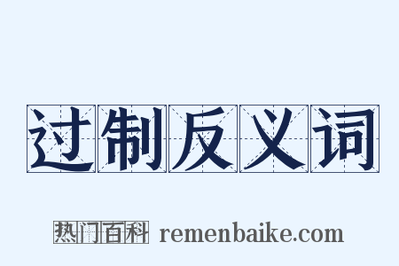 过制反义词是什么意思的图片